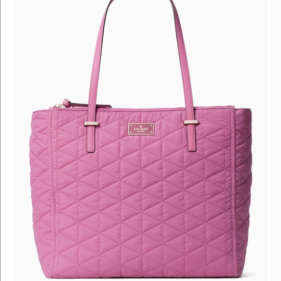 kate spade Handbags - NWT Kate Spade Large Quilted Tote in a Rose Pink